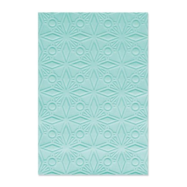 Sizzix - 3D Prägefolder "Geo Crystals" Embossing Folder Design by Olivia Rose