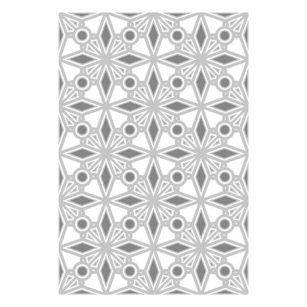 Sizzix - 3D Prägefolder "Geo Crystals" Embossing Folder Design by Olivia Rose