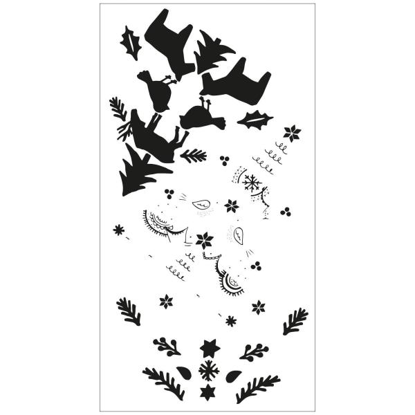 Sizzix - Stempelset "Folk Tree" Layered Clear Stamps Design by Olivia Rose