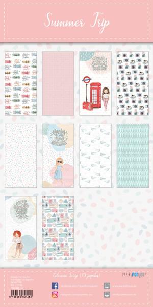 Papers For You - Designpapier "Summer Trip" Paper Pack 6x12 Inch - 10 Bogen 