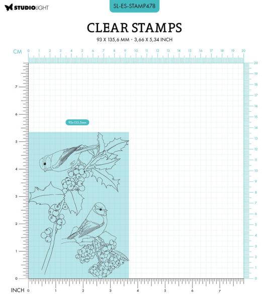 Studio Light - Stempelset "Winter Birds" Clear Stamps