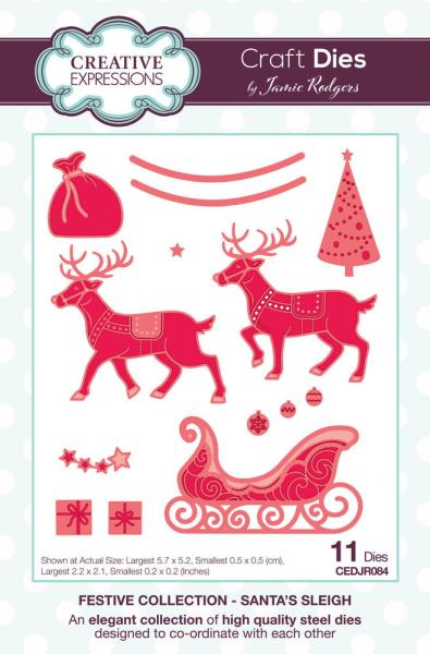 Creative Expressions - Stanzschablone "Santa's Sleigh" Craft Dies Design by Jamie Rodgers