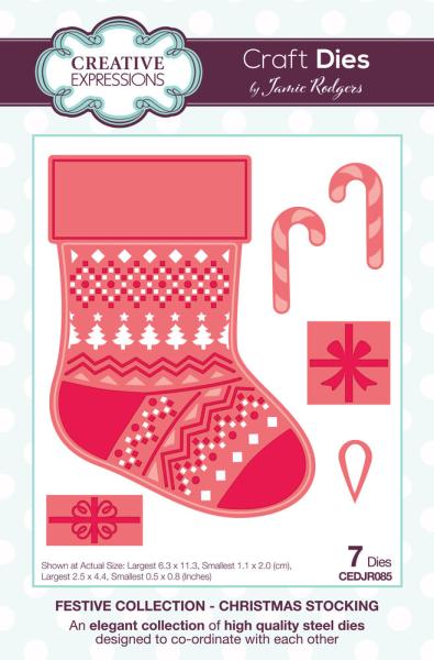 Creative Expressions - Stanzschablone "Christmas Stocking" Craft Dies Design by Jamie Rodgers