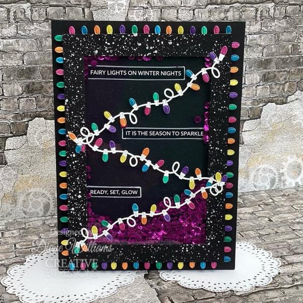 Creative Expressions - Stanzschablone "Holiday Lights Border & Corner" Craft Dies Design by Jamie Rodgers