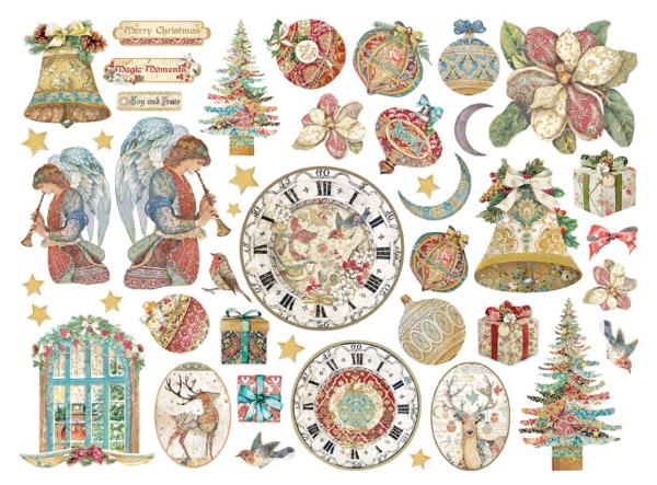 Stamperia - Stanzteile "Christmas Greetings" Die Cuts Ephemera