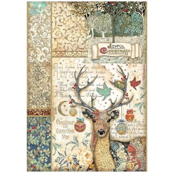 Stamperia - Decopatch Papier "Deer" Decoupage A4 - 6 Bogen  