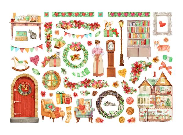 Stamperia - Stanzteile "All Around Christmas" Die Cuts Ephemera