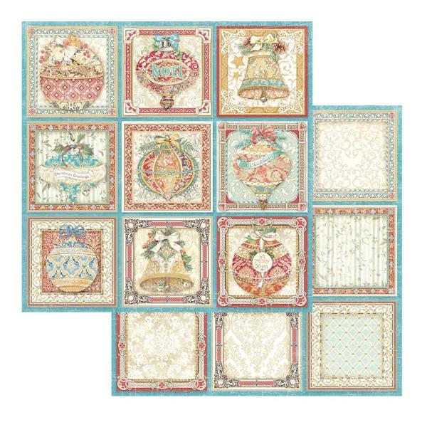 Stamperia - Designpapier "Christmas Greetings" Paper Pack 12x12 Inch - 10 Bogen