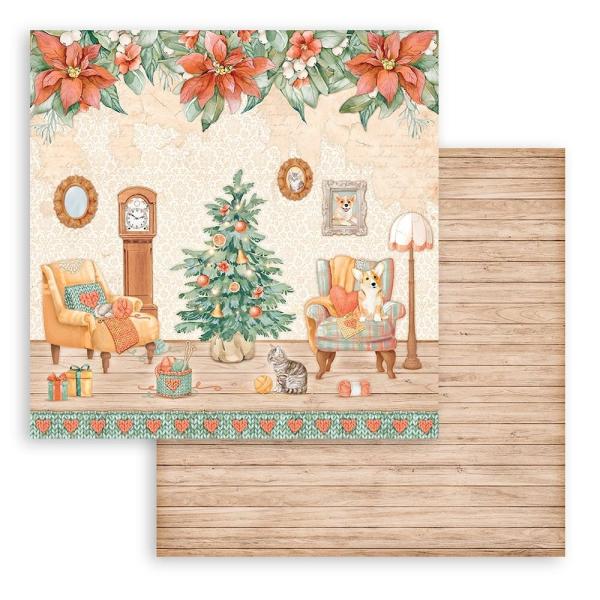 Stamperia - Designpapier "All Around Christmas" Paper Pack 12x12 Inch - 10 Bogen