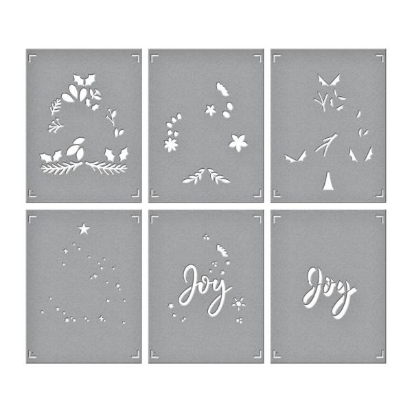 Spellbinders - Schablone "Joy Tree" Layered Stencil