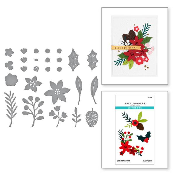 Spellbinders - Stanzschablone "Make It Merry Florals" Dies