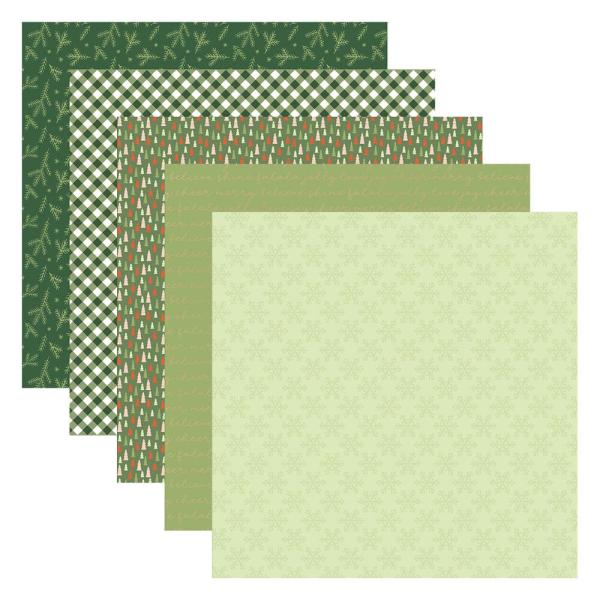 Spellbinders - Designpapier "Make It Merry" Paper Pack 6x6 Inch - 40 Bogen