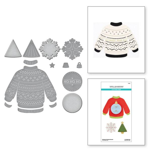 Spellbinders - Stanzschablone "Stitched Christmas Sweater" Dies