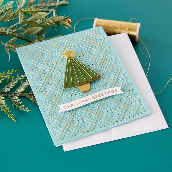 Spellbinders - Stanzschablone "Stitched Starry Argyle" Dies