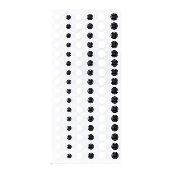 Spellbinders - Schmucksteine "Black & White" Enamel Dots 96 Stück