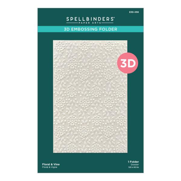 Spellbinders - Prägefolder "Floral & Vine" Embossingfolder