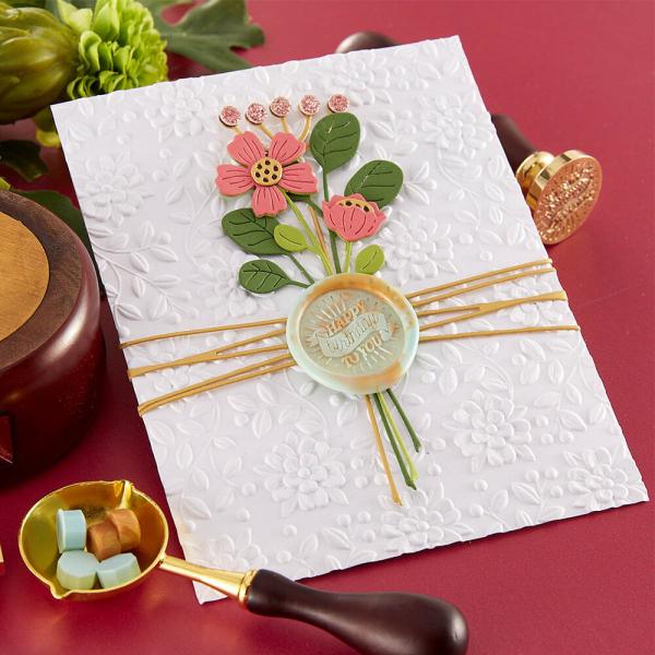 Spellbinders - Wachssiegel Stempel "Birthday Banner" Waxs Seal Stamp