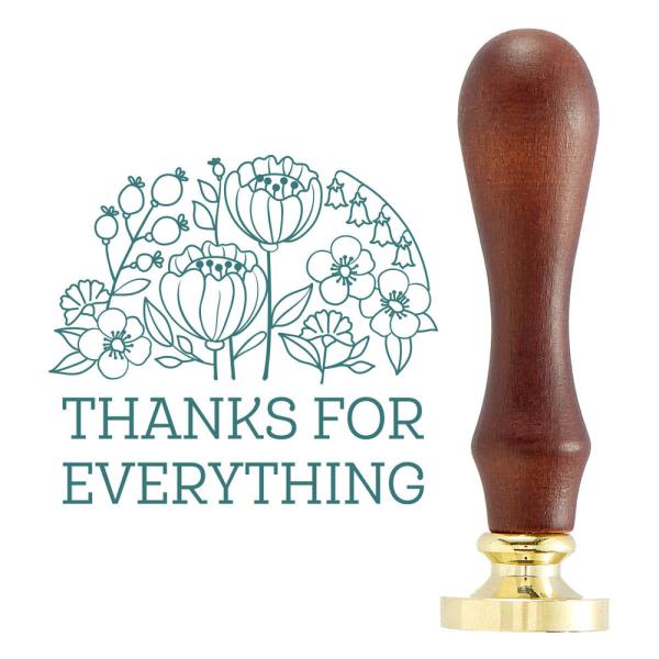 Spellbinders - Wachssiegel Stempel "Thanks for Everything" Waxs Seal Stamp