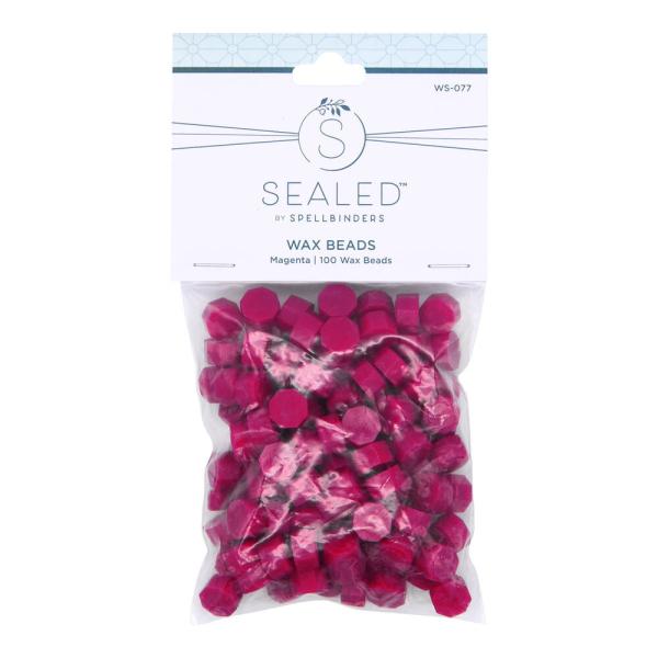 Spellbinders - Wachsperlen "Magenta" Wax Beads