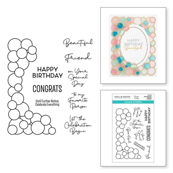 Spellbinders - Stempelset "Party Balloon Garland" Clear Stamps