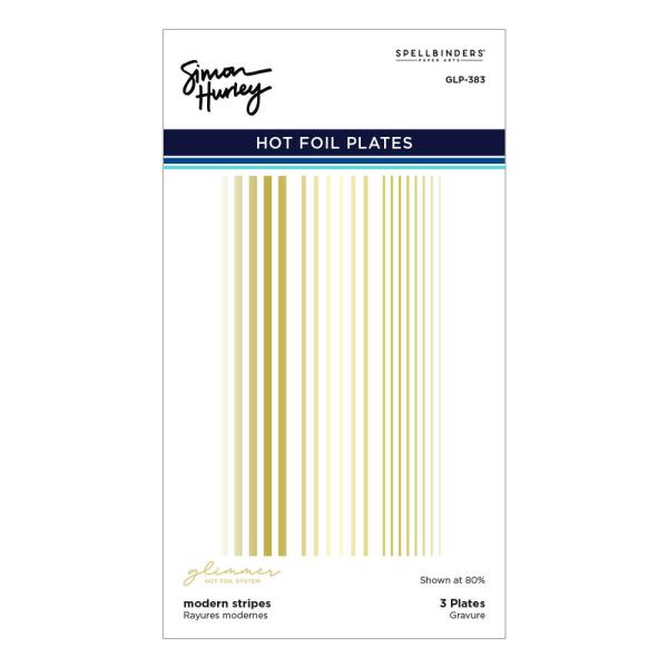 Spellbinders - Heißfolien-Platte "Modern Stripes" Hot Foil Plate