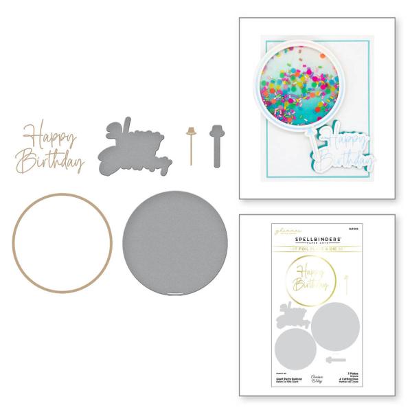 Spellbinders - Glimmer Hot Foil Plate & Dies "Giant Party Balloon"