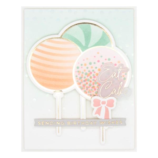 Spellbinders - Glimmer Hot Foil Plate & Dies "Party Balloons Bouquet"