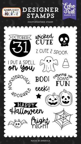 Echo Park - Stempelset "2 Cute 2 Spook" Clear Stamps