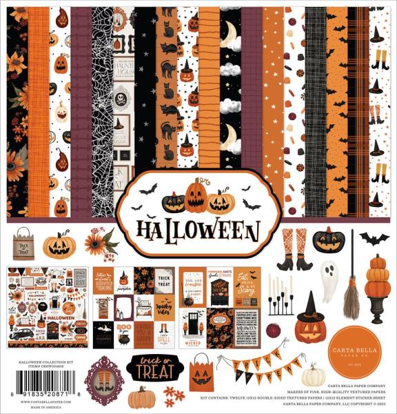 Carta Bella - Designpapier "Halloween" Collection Kit 12x12 Inch - 12 Bogen  