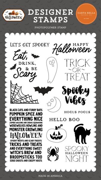 Carta Bella - Stempelset "Let's Get Spooky" Clear Stamps