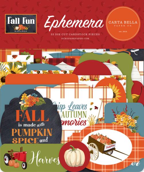 Carta Bella - Stanzteile "Fall Fun" Ephemera