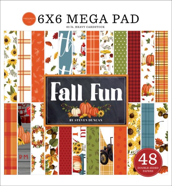 Carta Bella - Designpapier "Fall Fun" Cardmakers Mega Pad 6x6 Inch - 48 Bogen