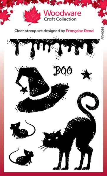 Woodware - Stempelset "Halloween Props" Clear Stamps Design by Francoise Read