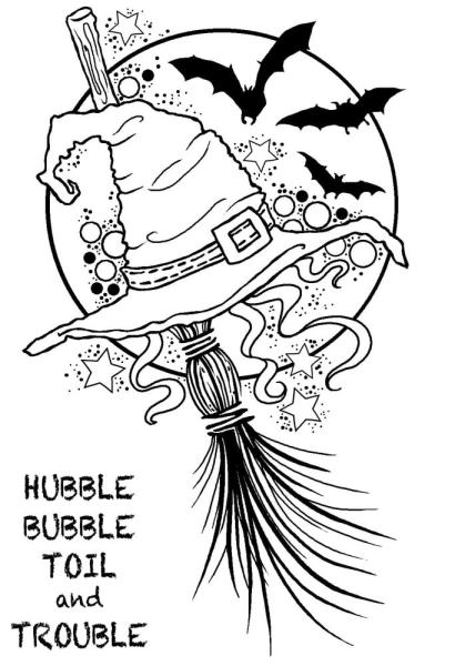 Woodware - Stempelset "Witches Hat" Clear Stamps Design by Jane Gill