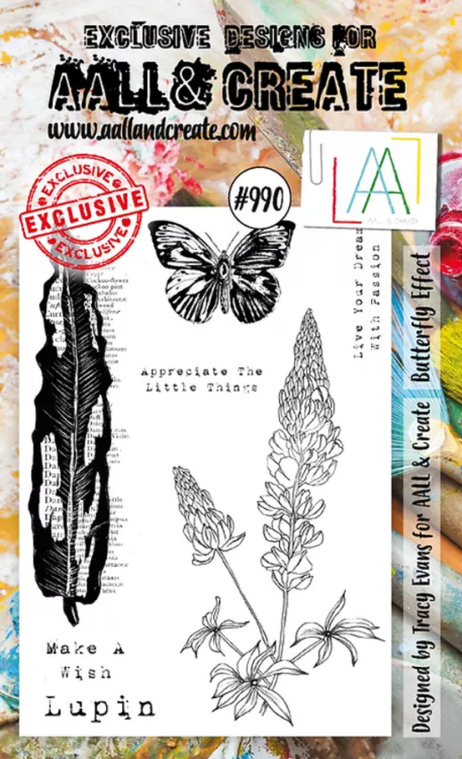 AALL and Create - Stempelset A6 "Butterfly Effect" Clear Stamps