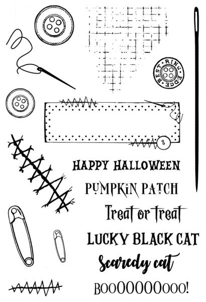 Creative Expressions - Stempelset "Halloween Patch" Clear Stamps 6x4 Inch Design by Sam Poole