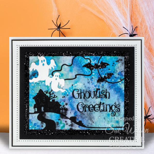 Creative Expressions - Stanzschablone "Ghoulish Greetings" Craft Dies Design by Sue Wilson