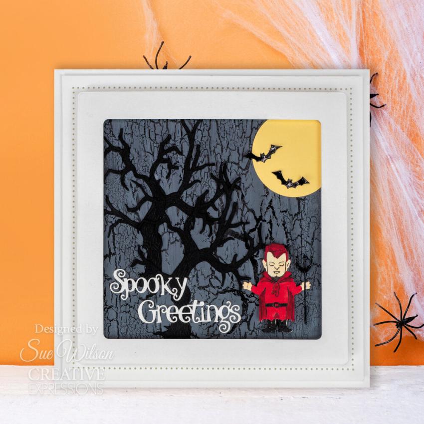 Creative Expressions - Stanzschablone "Ghoulish Greetings" Craft Dies Design by Sue Wilson