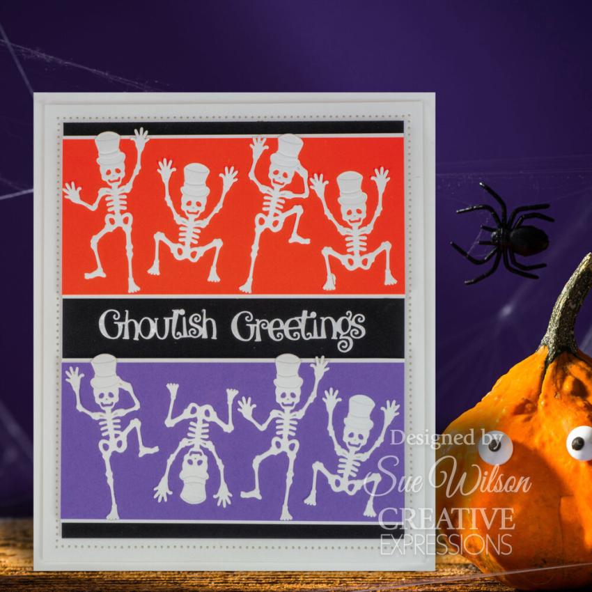 Creative Expressions - Stanzschablone "Ghoulish Greetings" Craft Dies Design by Sue Wilson