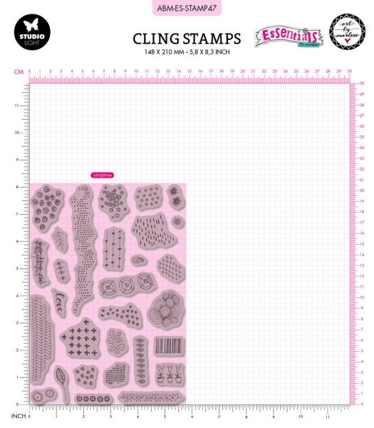 Art By Marlene - Stempelset "Exclusive Textures" Essentials Cling Stamp