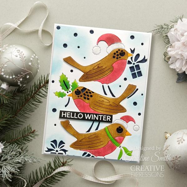 Creative Expressions - Stanzschablone "Festive Trio" Craft Dies Design by Cathie Shuttleworth