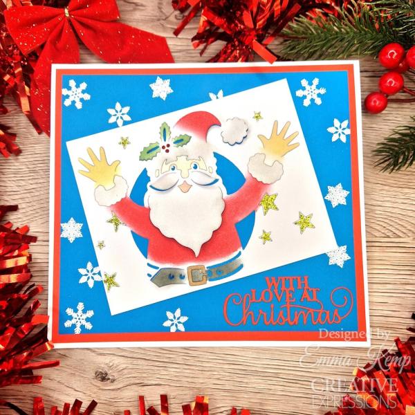 Creative Expressions - Stanzschablone "Jolly Santa" Craft Dies Design by Cathie Shuttleworth