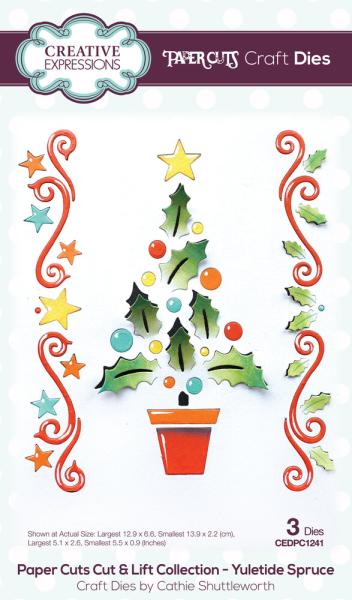 Creative Expressions - Stanzschablone "Yuletide Spruce" Craft Dies Design by Cathie Shuttleworth