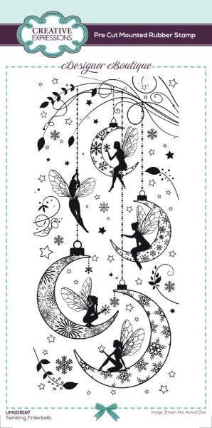 Creative Expressions - Gummistempel "Twinkling Tinkerbells" Rubber Stamp