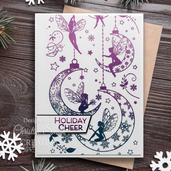 Creative Expressions - Gummistempel "Twinkling Tinkerbells" Rubber Stamp