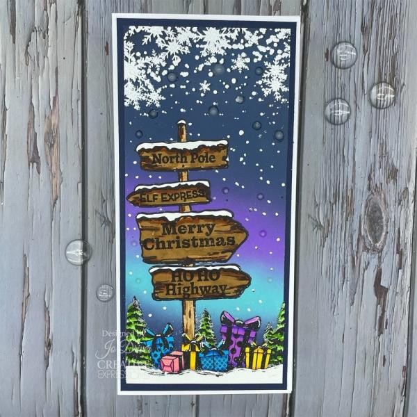 Creative Expressions - Gummistempel "Festive Trail" Rubber Stamp