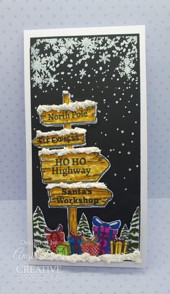 Creative Expressions - Gummistempel "Festive Trail" Rubber Stamp