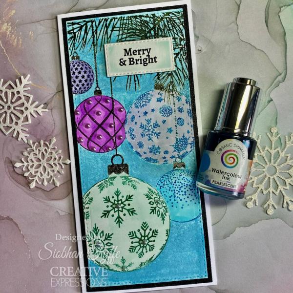 Creative Expressions - Gummistempel "Bauble Bough" Rubber Stamp