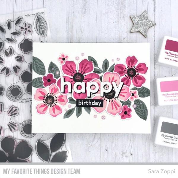 My Favorite Things Stempelset "Flashy Florals" Clear Stamps