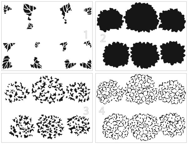 The Crafters Workshop - Layered Schablone 8x11 Inch "Hydrangea" Stencil